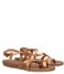 Fred de la Bretoniere  Sandal With Cork Footbed Metallic Leather Copper (8501)